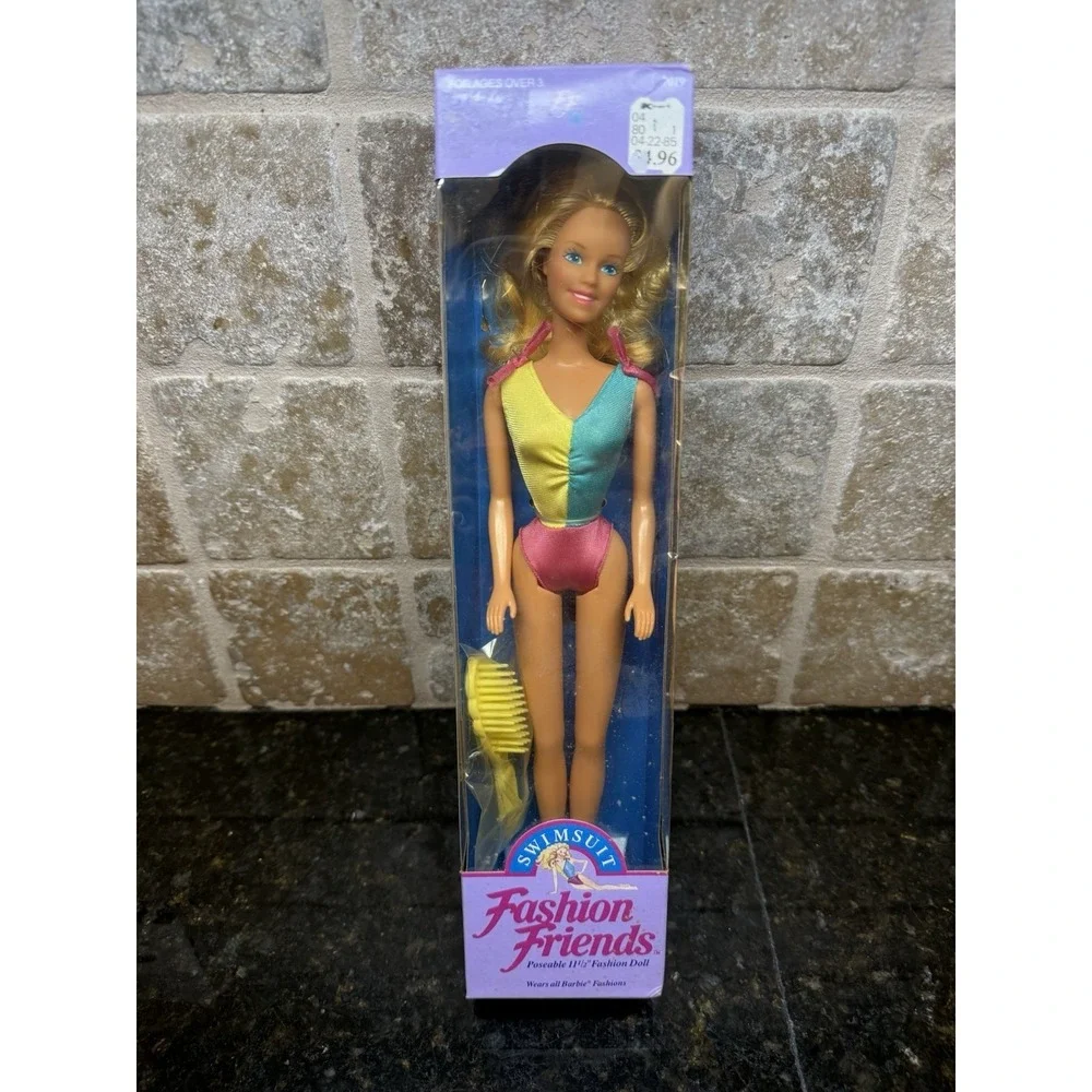 Mattel RARE Vintage 1990's‎ Fashion Friends Swimsuit Doll NEW In Box